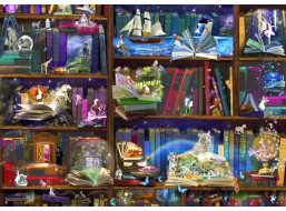 BLUEBIRD Puzzle Knihovna dobrodružství 3000 dílků