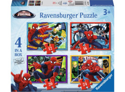 RAVENSBURGER Puzzle Spiderman 4v1 (12,16,20,24 dílků)