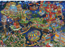 SCHMIDT Puzzle Svět vzhůru nohama 1000 dílků