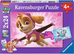 RAVENSBURGER Puzzle Tlapková patrola: Skye a Everest 2x24 dílků