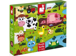 JANOD Hmatové puzzle Zvířátka na farmě 20 dílků