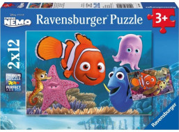 RAVENSBURGER Puzzle Hledá se Nemo 2x12 dílků