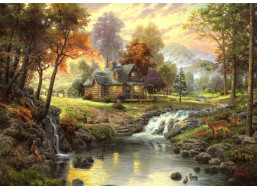 SCHMIDT Puzzle Útočiště v horách 1000 dílků