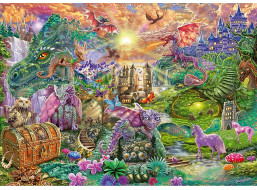 SCHMIDT Puzzle Začarované dračí království 1000 dílků
