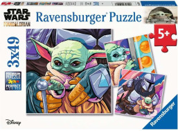 RAVENSBURGER Puzzle Star Wars: Mandalorian 3x49 dílků