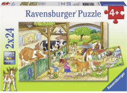 RAVENSBURGER Puzzle Den na farmě 2x24 dílků