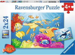 RAVENSBURGER Puzzle Podmořská krása 2x24 dílků