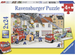 RAVENSBURGER Puzzle S hasičským sborem 2x24 dílků