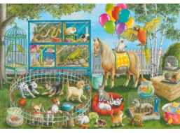 RAVENSBURGER Puzzle Zábava s domácími zvířátky 35 dílků