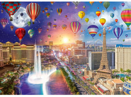 SCHMIDT Puzzle Den a noc: Las Vegas 1000 dílků