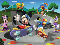 RAVENSBURGER Puzzle Mickey & Minnie: Ve skate parku XXL 100 dílků