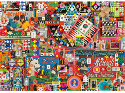 SCHMIDT Puzzle Vintage: Stolní hry 1000 dílků