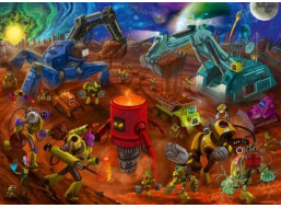 RAVENSBURGER Puzzle Vesmírné staveniště 60 dílků