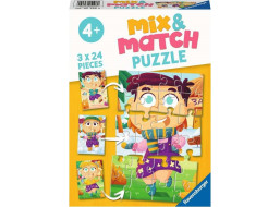 RAVENSBURGER Puzzle Mix&Match: Barevné šaty 3x24 dílků