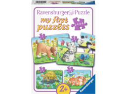RAVENSBURGER Moje první puzzle Domácí mazlíčci 4v1 (2,4,6,8 dílků)