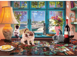 SCHMIDT Puzzle Stůl milovníka puzzle 1000 dílků