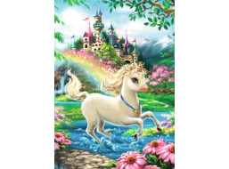 RAVENSBURGER Puzzle Zámek jednorožce 35 dílků