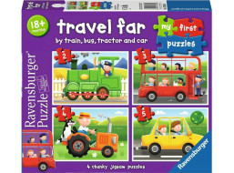RAVENSBURGER Moje první puzzle: Dopravní prostředky 4v1 (2,3,4,5 dílků)