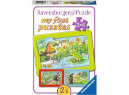 RAVENSBURGER Moje první puzzle Zvířátka ze zahrady 3x6 dílků