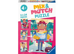 RAVENSBURGER Puzzle Mix&Match: Moje oblíbené povolání 3x24 dílků
