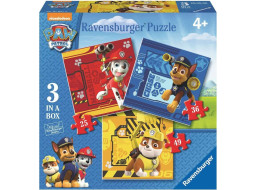 RAVENSBURGER Puzzle Tlapková patrola 3v1 (25,36,49 dílků)