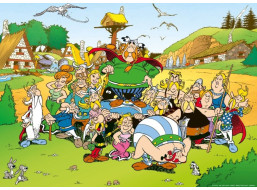 RAVENSBURGER Puzzle Asterix a Obelix: Vesnička 500 dílků