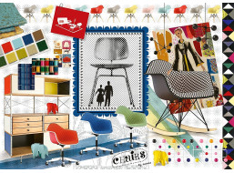 RAVENSBURGER Puzzle Eames: Design Spectrum 1000 dílků