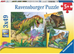 RAVENSBURGER Puzzle Pravěcí vládci 3x49 dílků