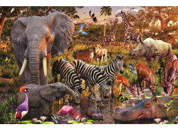 RAVENSBURGER Puzzle Africká zvířata 3000 dílků