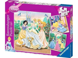 RAVENSBURGER Puzzle Disney princezny: Sny 3x49 dílků
