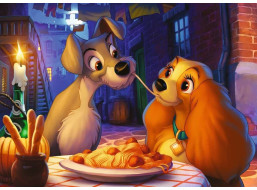 RAVENSBURGER Puzzle Lady a Tramp 1000 dílků