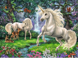 RAVENSBURGER Puzzle Kouzelní jednorožci XXL 200 dílků