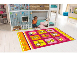 Dětský koberec KLUBÍK - růžový