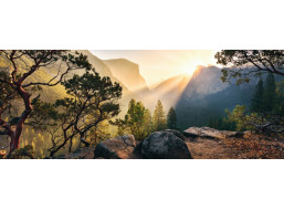 RAVENSBURGER Panoramatické puzzle Yosemitský národní park, Kalifornie 1000 dílků