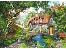 RAVENSBURGER Puzzle Květinovou cestičkou 1000 dílků