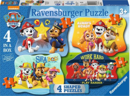 RAVENSBURGER Puzzle Tlapková patrola 4v1 (4,6,8,10 dílků)