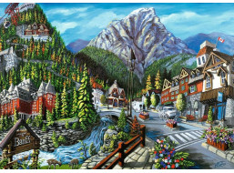 RAVENSBURGER Puzzle Vítejte v Banffu 1000 dílků