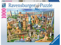 RAVENSBURGER Puzzle Světové pamětihodnosti 1000 dílků