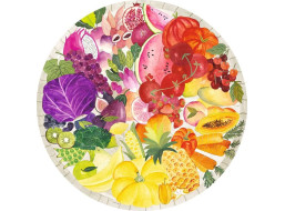 RAVENSBURGER Kulaté puzzle Kruh barev: Ovoce a zelenina 500 dílků