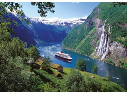 RAVENSBURGER Puzzle Norský fjord 1000 dílků