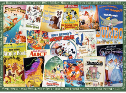 RAVENSBURGER Puzzle Filmové plakáty Disney 1000 dílků