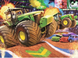 RAVENSBURGER Puzzle John Deer: Velká kola XXL 100 dílků