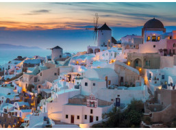 RAVENSBURGER Puzzle Večer v Santorini 1000 dílků