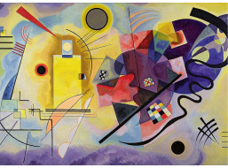 RAVENSBURGER Puzzle Art Collection: Žlutá, červená, modrá 1000 dílků