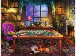 RAVENSBURGER Puzzle Útulná místa: Pro skládání puzzle XL 750 dílků