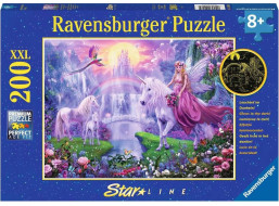 RAVENSBURGER Svítící puzzle Magická noc jednorožců XXL 200 dílků