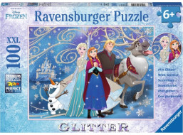 RAVENSBURGER Třpytivé puzzle Ledové království XXL 100 dílků