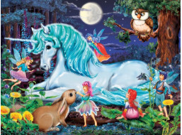 RAVENSBURGER Puzzle V kouzelném lese XXL 100 dílků