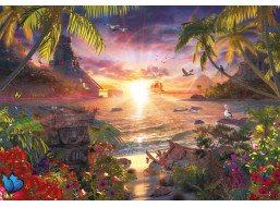 RAVENSBURGER Puzzle Západ slunce v ráji 18000 dílků