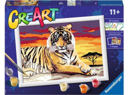 RAVENSBURGER CreArt Malování podle čísel: Majestátní tygr 24x18cm